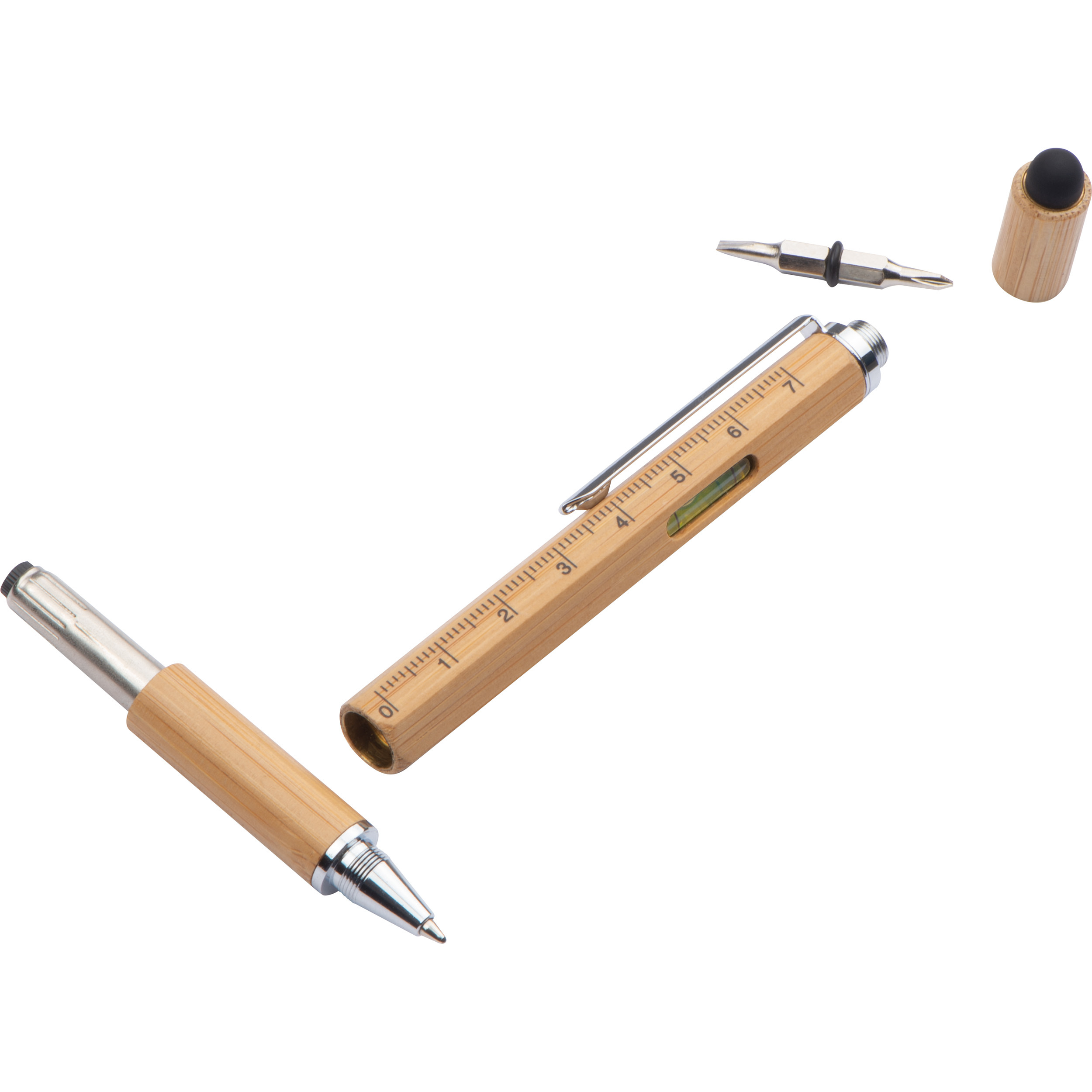 Vue 2 de Stylo multifonctionnel 6in1 Coimbra