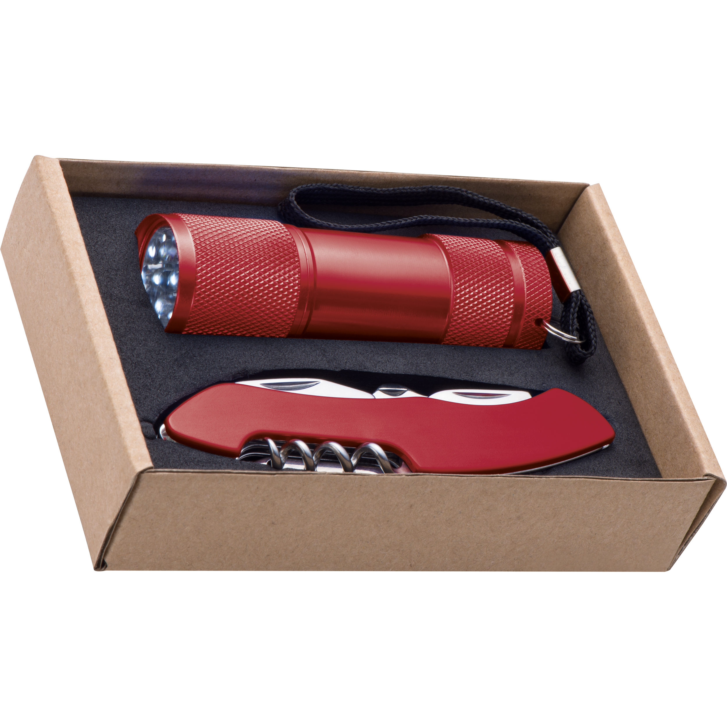 Vue 4 de Set de lampe de poche et canif Dover