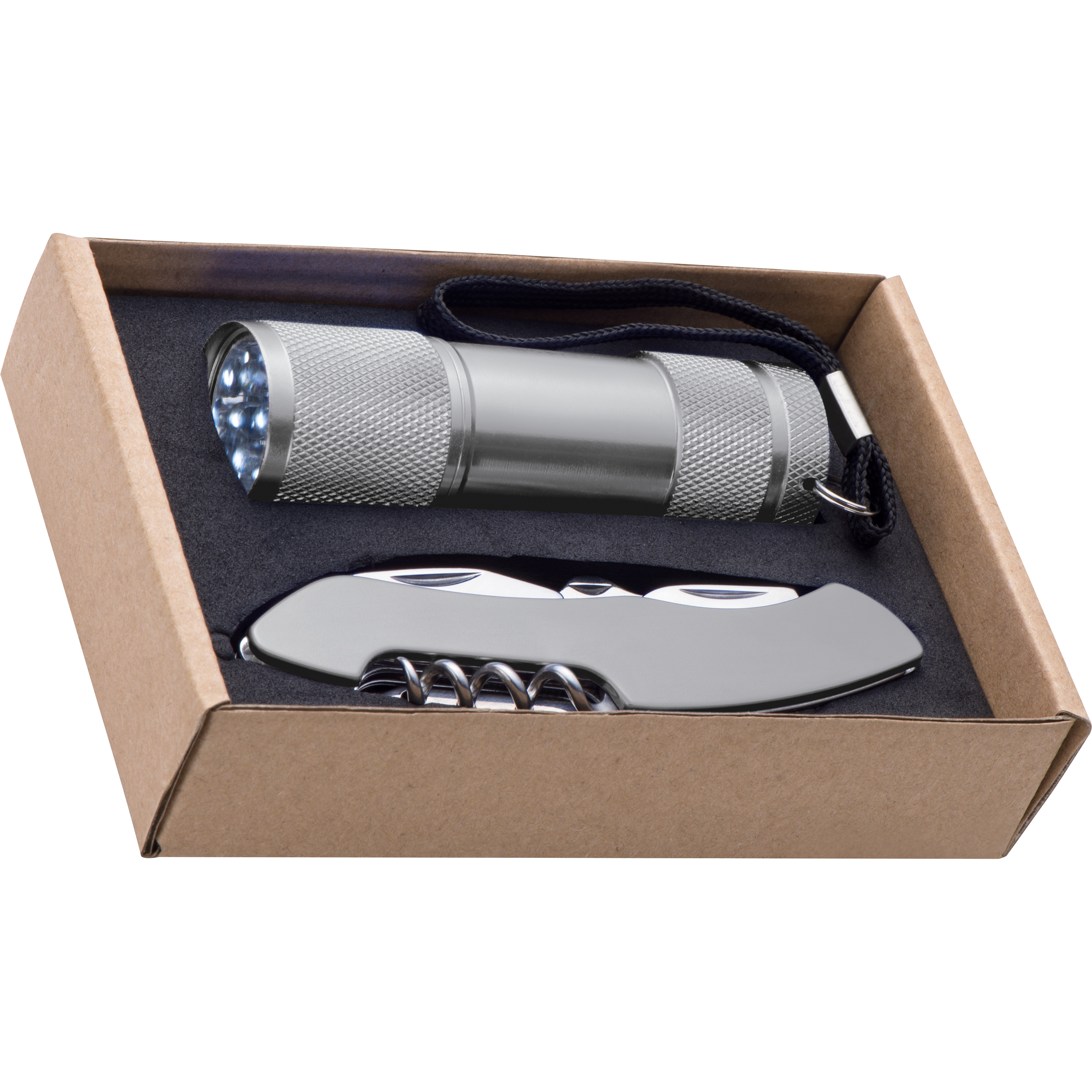Vue 7 de Set de lampe de poche et canif Dover