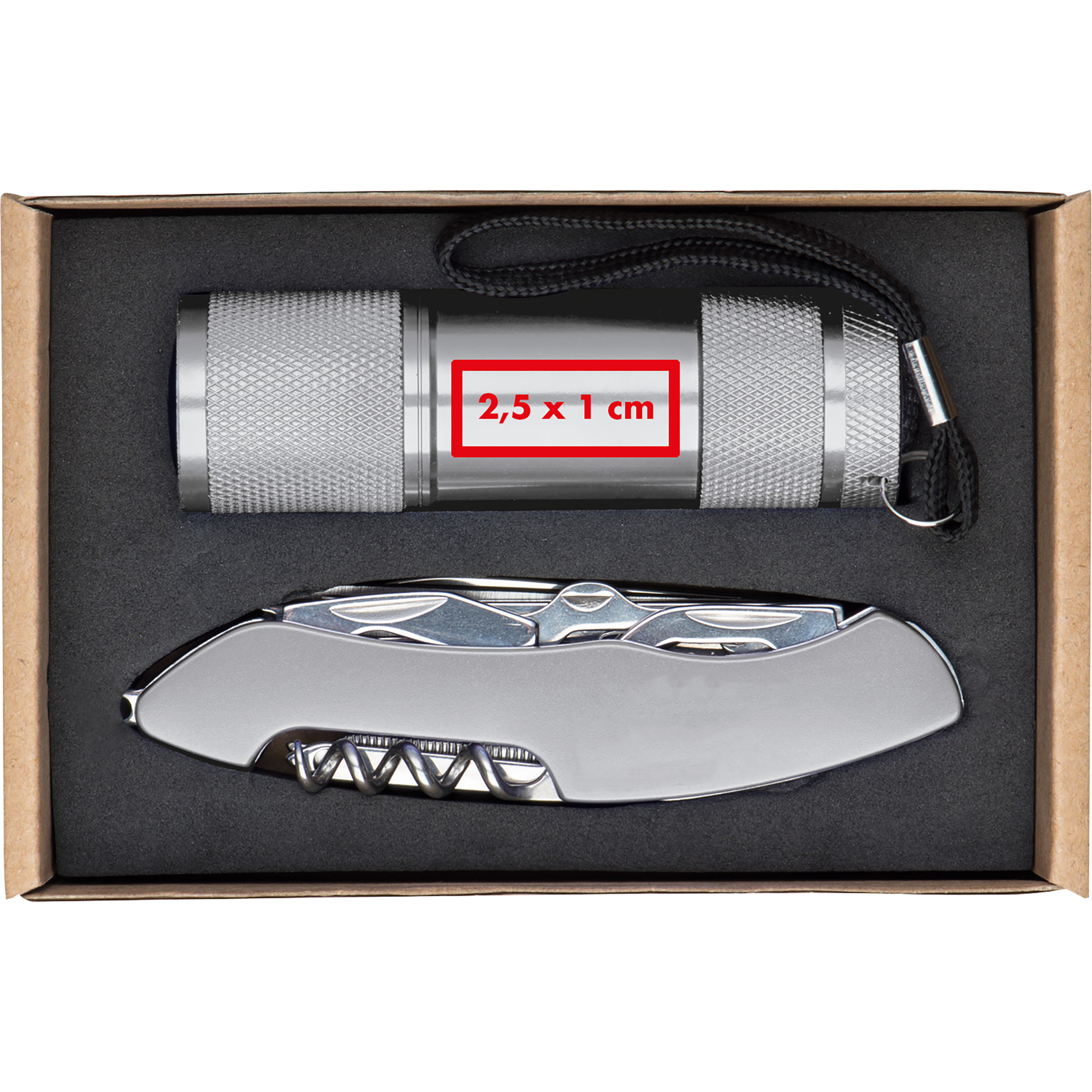 Vue 9 de Set de lampe de poche et canif Dover