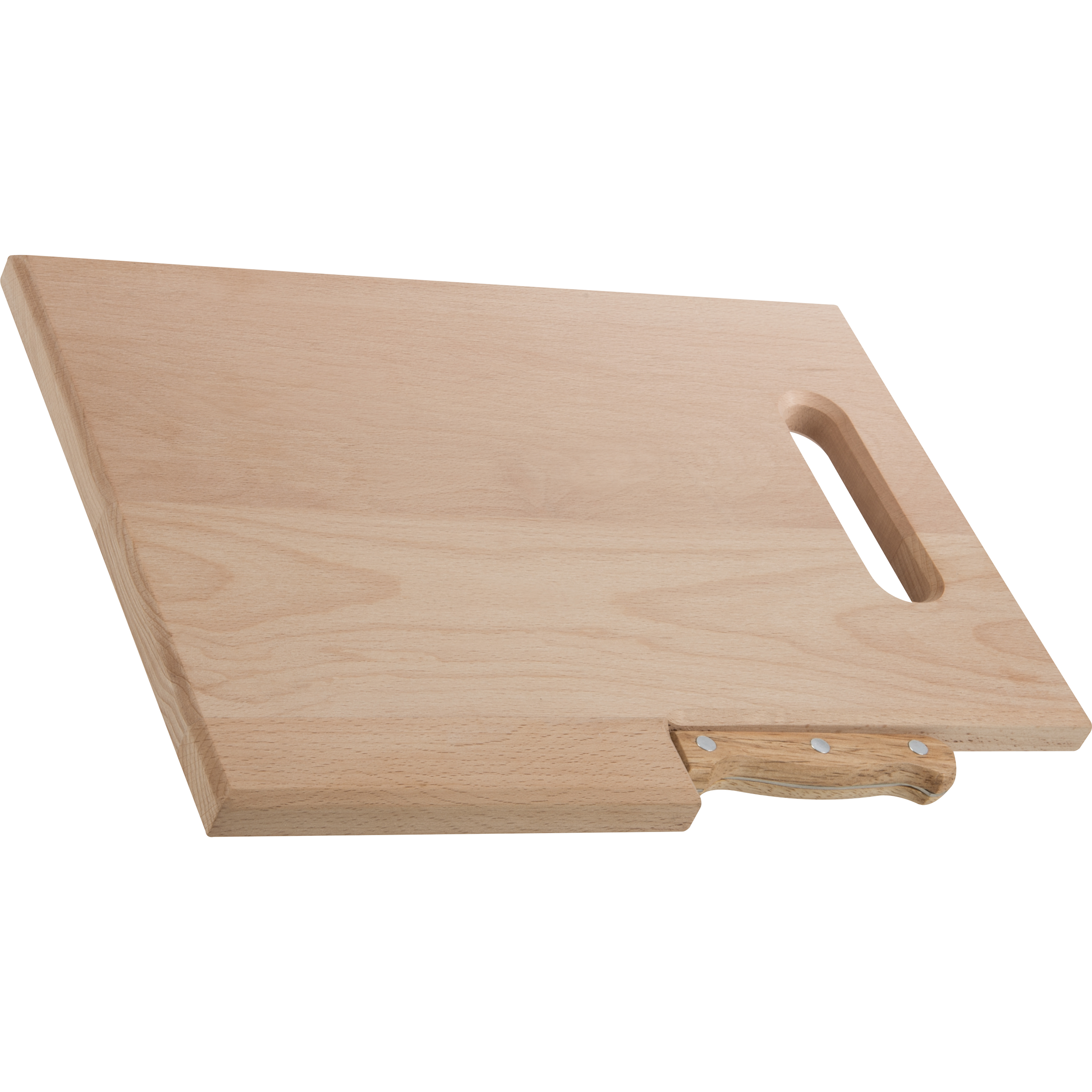 Vue 2 de Planche en bois avec couteau Lizzano