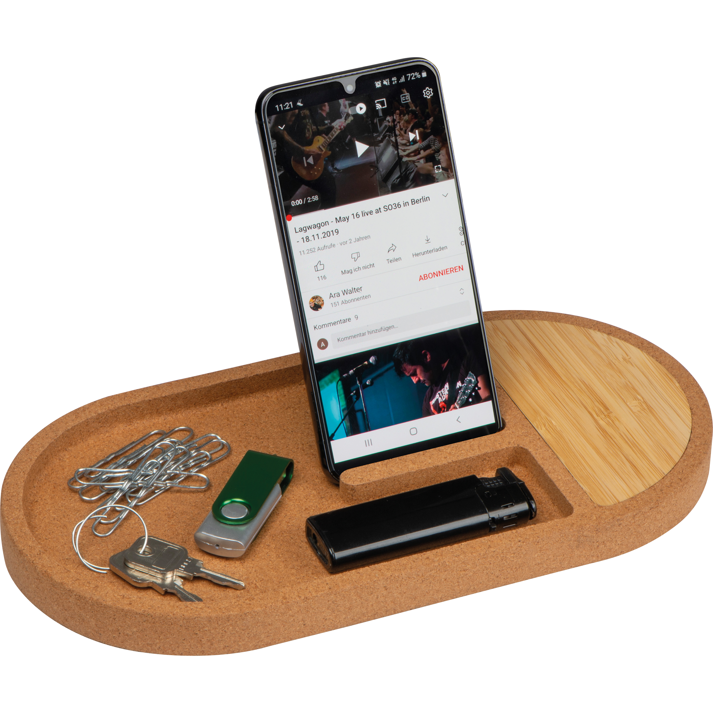 Vue 3 de Organiseur de bureau avec station de recharge Lancaster