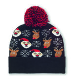 Bonnet à pompon tricoté