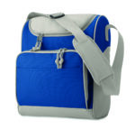 Sac isotherme avec poche avant. 600D polyester. Matériel d'isolation: Feuille d'aluminium. Contenance 13L.