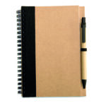 Bloc-notes recyclé et stylo