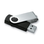 16GB USB 2.0 Flash Drive with protective metal cover. Rotate the cover and connect to USB port to start using it. 

Nos tarifs USB n’incluent pas la 'home copy duty' de 0,40€ par article applicable pour chaque clé USB livrée aux Pays-Bas à compter du 01-01-2023. – Image 2