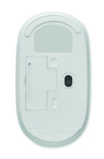 Souris optique sans fil en ABS recyclé avec dessus en bambou. 1 piles AA non incluses. Le bambou est un produit naturel, et présente de légères variations de couleur, de décoration et de tailles. – Image 2