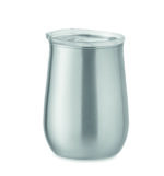 Gobelet en acier inoxydable recyclé (90 % d'acier inoxydable recyclé et 10 % d'acier inoxydable) avec couvercle à curseur coulissant. Capacité : 500 ml. La simple paroi n’empêche pas le transfert de chaleur. – Image 2
