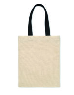 Petit sac cadeau en coton avec anses courtes. 140 gr/m². – Image 2