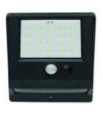Lampe solaire 20 LED en PP avec capteurs de mouvement et de nuit. Capteur de mouvement PIR (Passive Infrared Sensor). Capteur de nuit CDS. Indice de protection : IP 44. Capacité de la batterie : 800 mAh.