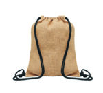 Sac à cordon en jute
