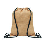 Sac à cordon en jute