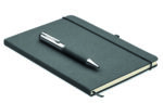 Carnet en cuir recyclé et stylo