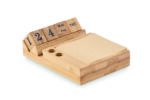 Calendrier de bureau en bambou